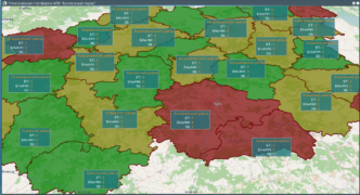 Формуляры КСиП на карте
